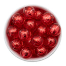Red Foil Core Beads 20mm (Package of 10)