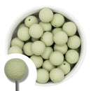 Embossed Moss Silicone Beads 15mm (Package of 10)