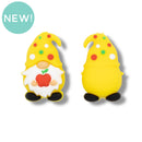 3-D Teacher Gnome Silicone Focal Bead 31x19x14mm (Package of 2)