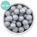 Silver Glitter Dust Beads 16mm (Package of 10)