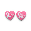 3-D Heart of Hope Silicone Focal Bead 25x27x15mm (Package of 2)
