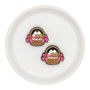 Easter Basket Silicone Focal Bead 26x31mm (Package of 2)