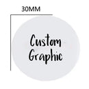 CUSTOM Print Circle Silicone Focal Bead 24mm or 30mm (Package of 100)