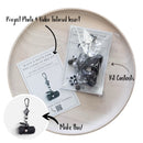 Black & White Paw Dog Clean Up Bag Kit