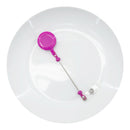 Hot Pink Solid Beadable Badge Reel (Package of 1)