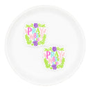 Pray More Worry Less Silicone Focal Bead 32x30mm (Package of 2)