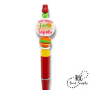 Today's Forecast Tacos with a Chance of Tequila Printed Silicone Focal Bead 24mm (Package of 2) - ABC Exclusive