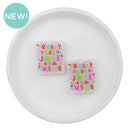 Probably just gonna jingle some of the way, I'm tired Glitter Silicone Focal Bead 30x25mm (Package of 2)