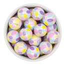 Easter Egg Overlay Printed Beads 20mm (Package of 10)