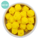 Daffodil Hexagon Silicone Beads 14.5mm - Flat Top (Package of 5)