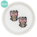 God is good all the time Silicone Focal Bead 32x24mm (Package of 2)