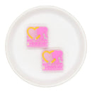 Teacher Barbie Glitter Silicone Focal Bead 28mm (Package of 2)
