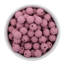 Rouge Solid Pumpkin 12mm Silicone Beads (Package of 10)