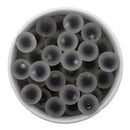 Black Frosted Color Core Beads 16mm (Package of 10)