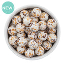 Country Lane Posy Silicone Beads 15mm (Package of 10)
