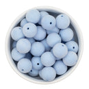 Sky Blue Flocked/Fuzzy Beads 16mm (Package of 10)