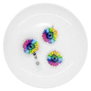 Rainbow Sunflower Acrylic Accent 47mm (Package of 1)