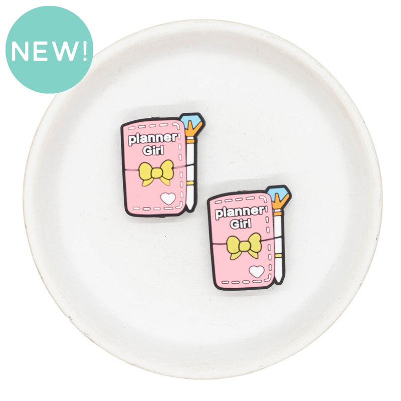Planner Girl Silicone Focal Bead 30x24mm (Package of 2)