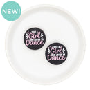 Just a Girl Who Loves Dance Silicone Focal Bead 29mm (Package of 2)