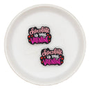 Chocolate is My Valentine Silicone Focal Bead 31x23mm (Package of 2)