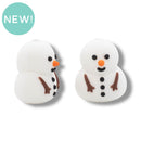 3-D Simple Snowman Silicone Focal Bead 25x20x17mm (Package of 2)