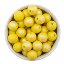 Yellow Iridescent Satin Finish Beads 16mm (Package of 10)