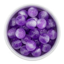 Purple Shimmer & Pearly Luster Duo Beads 16mm (Package of 10)