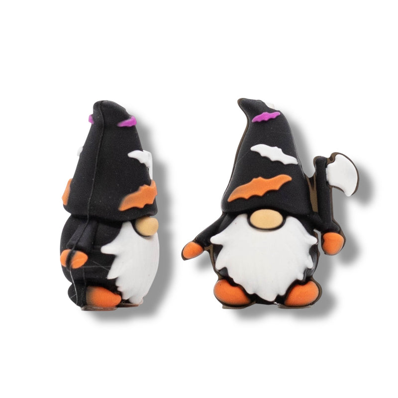 3-D Batty Halloween Gnome Silicone Focal Bead 30x25x14mm (Package of 2)