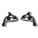 3-D Orca Whale Silicone Focal Bead 34x29x15mm (Package of 2)