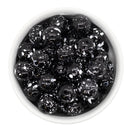 Black w/White Splatter Beads 16mm (Package of 10)