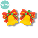 3-D Bell w/Bow Silicone Focal Bead 26x25x20mm (Package of 2)