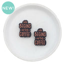 Life Begins After Coffee Focal Bead 31x22mm (Package of 2)