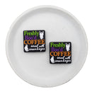Freshly Boo'd Coffee Served with Scream & Sugar Glitter Silicone Focal Bead 28mm (Package of 2)