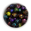 Black w/Bright Color Splatter Variety Pack Beads 16mm (Package of 10)