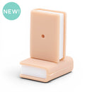 3-D Champagne Book Silicone Focal Bead 27x21x9mm (Package of 2)