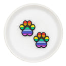 Rainbow Paw Silicone Focal Bead 28mm (Package of 2)