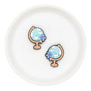 Globe w/Flower Silicone Focal Bead 30x24mm (Package of 2)