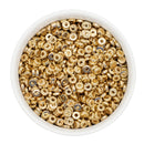 Gold Flat Disc Spacer Beads 6x2mm (Package of 40)