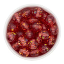 Translucent Red Holographic Sequin Beads 16mm (Package of 10)