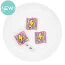 Teacher Pencil Lightening Bolt Acrylic Accent 43x40mm (Package of 1)