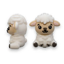 3-D Sheep Silicone Focal Bead 29x27x17mm (Package of 2)