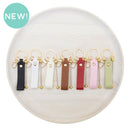 Beadable Vegan Leather Strap Keychain/Bag Clip (Package of 1)