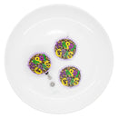 Leopard Mardi Gras Acrylic Accent 42mm (Package of 1)