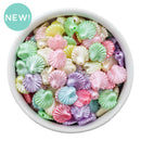 3-D Faux Pearl Shell Bead Assortment 14x14x7mm (Package of 40)