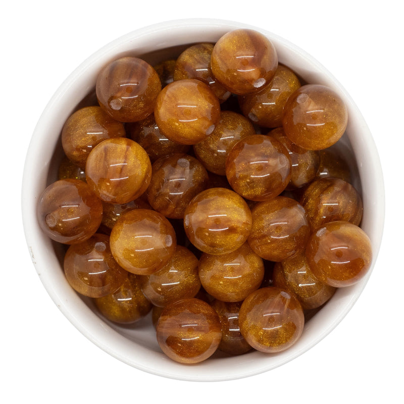 Rustic Gold Gilded Beads 16mm (Package of 10)