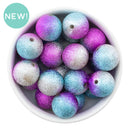 Magenta & Turquoise Stardust Beads 20mm (Package of 10)