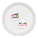 God is Still Writing Your Story... Stop Trying to Steal the Pen Silicone Focal Bead 28mm (Package of 2)