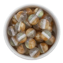 Transparent w/Double Color Glitter Latte and Clear Beads 16mm (Package of 10)