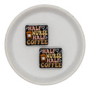 Half Nurse Half Coffee Silicone Focal Bead 25x29mm (Package of 2)