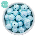 Light Blue Iridescent Oblong Multifaceted 16x17mm (Package of 10)